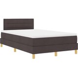  Boxspring krevet s madracem Tamno smeđa 120 x 190 cm tkanina | shoptok.hr