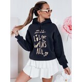 DStreet Bluza damska oversize z kapturem LOVEWILL granatowa | Shoptok.si