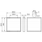 Philips PLS montažni okvir 60x60 RC132Z G5 SMB W60L60, (21224595) | Shoptok.si