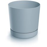 Prosperplast Saksija Tubo P sa podmetačem - svetlo siva 443U / 30 cm | Eponuda.com