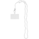  Privjesak za telefon CRYSTAL DIAMOND / dužina kabla 74cm (37cm u omči) / oko vrata bijeli | shoptok.hr