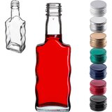 KADAX steklena steklenica Wave 200 ml za likerje, vino, liker, vodko, moonshine s pokrovčkom, (5000355002) | Shoptok.si