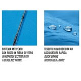  KIŠOBRAN AUTOMATIK SKLOPIVI S GUM.DRŠKOM PROMO PERLETTI 96008-04 BIJELI | shoptok.hr