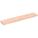  Zidna polica 100 x 20 x 4 cm od neobrađene masivne hrastovine | Eponuda.ba