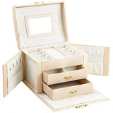 Eleganten organizator za nakit z več predali in zaklepnim dizajnom, (5000333637)