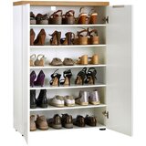 XORA omara za čevlje bela, barve hrasta | Shoptok.si