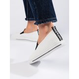 Shelvt Openwork white women's sneakers | Shoptok.si