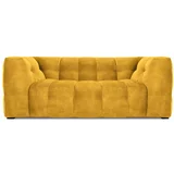 Windsor & Co Sofas žuta baršunasta sofa Vest, 208 cm