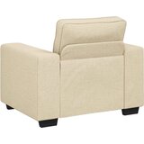  3-dijelni set sofa s jastucima, krem tkanina | shoptok.hr