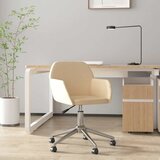  Okretna uredska stolica od tkanine krem | shoptok.hr