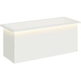  Vrtna posuda za sadnju s LED svjetlom Bijela 40 x 100 x 40 cm | shoptok.hr