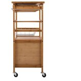 Klarstein Louisiana, kuhinjski voziček, strežni voziček, 4 nadstropja, bambus - | Shoptok.si