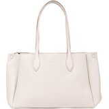 Shelvt Light beige faux leather shopper bag | Shoptok.si
