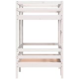  Krevet na kat bijeli 90 x 200 cm od masivne borovine | shoptok.hr