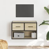 TV ormarić boja hrasta 60x31x39,5 cm konstruirano drvo i metal Cene