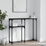 vidaXL Konzolni stol crni 90 x 22 5 x 75 cm od konstruiranog drva Cijene