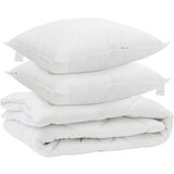 vidaXL odeja za vse sezone z blazino 3 pcs Bela Mikrovlakna, (5000148206) | Shoptok.si
