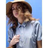 Sinsay Mini haljina s ovratnikom na pruge | shoptok.hr