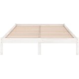  Okvir za krevet od masivnog drva bijeli 180 x 200 cm veliki | shoptok.hr