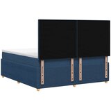  LED okvir za krevet s madracem Plava 140 x 190 cm Tkanina | shoptok.hr