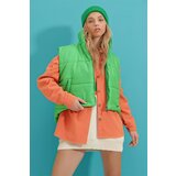 Trend Alaçatı Stili Vest - Green - Puffer Cene