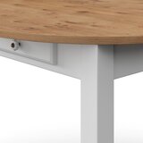 Bessagi Home Jedilna Miza Camden, Bela, Barve Bora, Ø 100cm | Shoptok.si