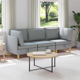 Modularni set sofe sa skladištem 3 pcs Svjetlosiva Tkanina | shoptok.hr