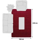 Novel preproga z visokim florom dream 4000 160/230 cm tkano rdeča | Shoptok.si