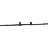  Klizna vrata s priborom crna 90 x 205 cm od ESG stakla | shoptok.hr