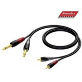 Kabal Procab CLA631, 2 x RCA/Cinch muški – 2 x 6.3 mm Jack muški mono 1,5m Cijene