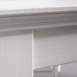 Bessagi Home jedilna miza lena, bela, 2 predala | Shoptok.si