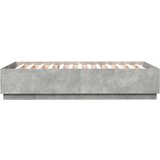  Okvir kreveta boja betona 150x200 cm od konstruiranog drva | shoptok.hr