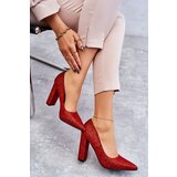Boto Shiny Pumps On Heel Red Elmira | shoptok.hr