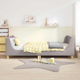 Krevet za djecu s uzglavljem Svijetlo siva 90 x 190 cm Vuna | shoptok.hr