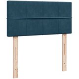 Box spring krevet s madracem tamnoplavi 90x190 cm baršunasti | shoptok.hr
