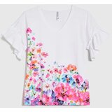 Marisse White Floral Print Blouse | ePonuda.com