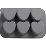 Kalup za ledene kocke, siv - Srčki | Shoptok.si