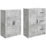  Set ormara 2 kom. Betonska siva Konstruirano drvo - Beton siva | shoptok.hr