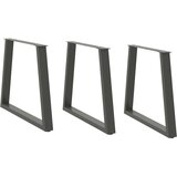  Noge blagovaonskog stola V-oblika 3 kom antracit 80x(72-73 3)cm | shoptok.hr