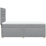  Box spring krevet s madracem svjetlosivi 90x190 cm od tkanine | shoptok.hr