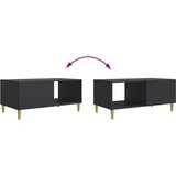  Kava Stol Crna 90 x 50 x 40 cm Konstruirano drvo | shoptok.hr
