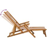  Sklopiva ležaljka za sunčanje 3 Pozicija Sivosmeđa | shoptok.hr