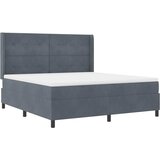  s opruga kutije Tamno siva 180 x 200 cm Baršun | shoptok.hr