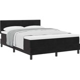 Krevet s opruga kutije s madracem Crna 140 x 190 cm Baršun | Eponuda.com