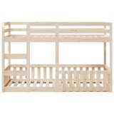 Krevet na kat 90 x 190 cm od masivne borovine | shoptok.hr