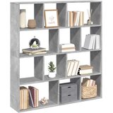 vidaXL Knjižna omara betonsko siva 132x29x141,5 cm inženirski les | Shoptok.si