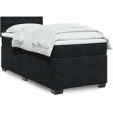 vidaXL spring krevet s madracem crni 90x200 cm baršunasti | shoptok.hr