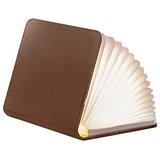 Gingko Electronics lampa - book, brown leather, s Cene