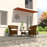vidaXL Zložljiva tenda 300x150 cm oranžna in rjava Cene