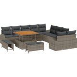  Set vrtnih kauča od 13 komada s jastučićima siva poli ratan akacija | shoptok.hr